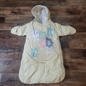 Vintage London Fog Infant Bunting Pram Bag 0-6 Months Heavy Winter Baby SnowSuit